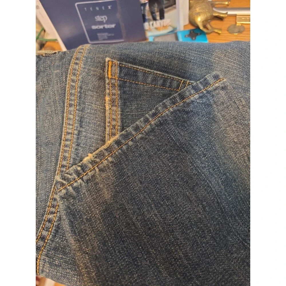 Levi Strauss & CO Denim Wash 559 Jeans Size 36x30 36 x 30 Distressed Whiskered